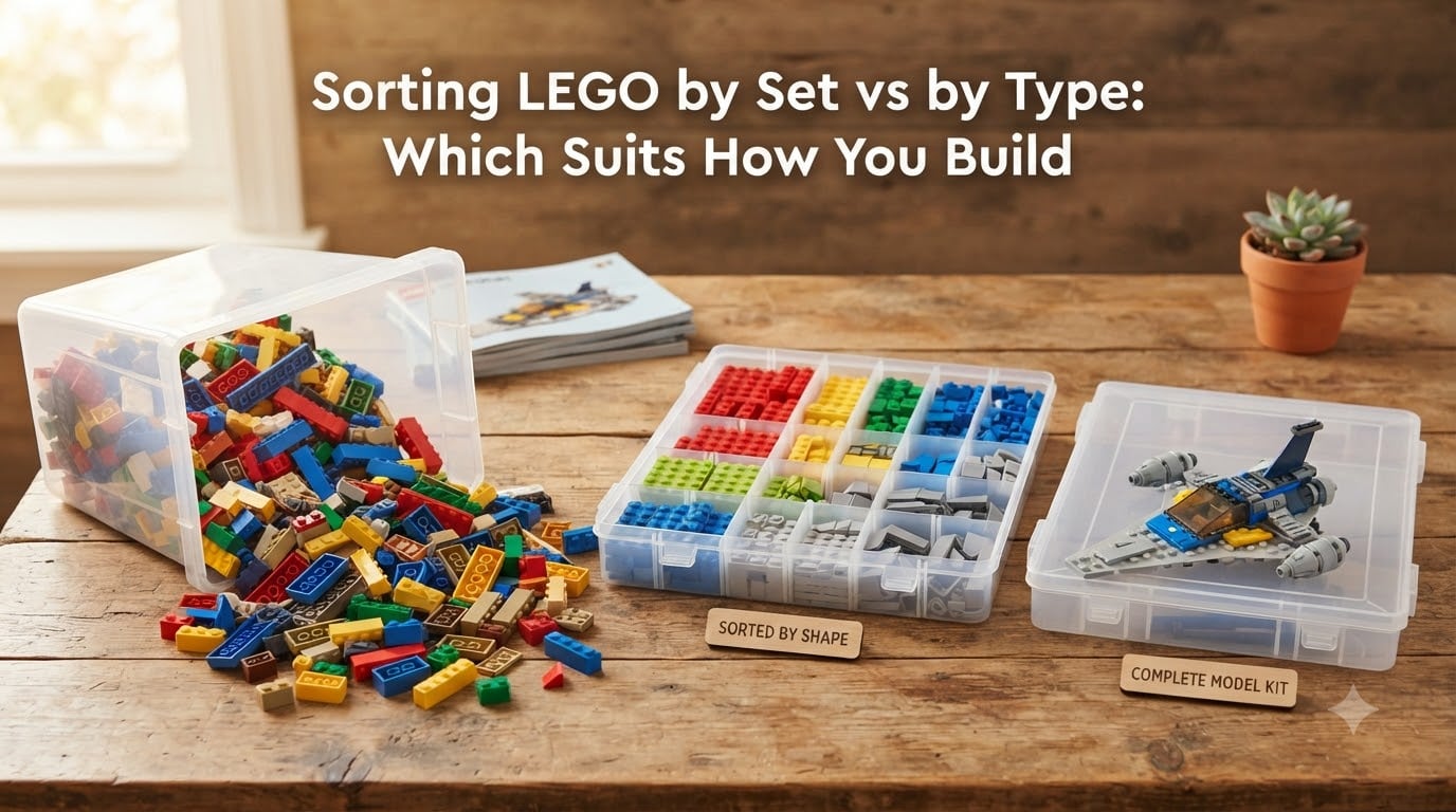 Sorting LEGO by Set vs by Type: Which Suits How You Build