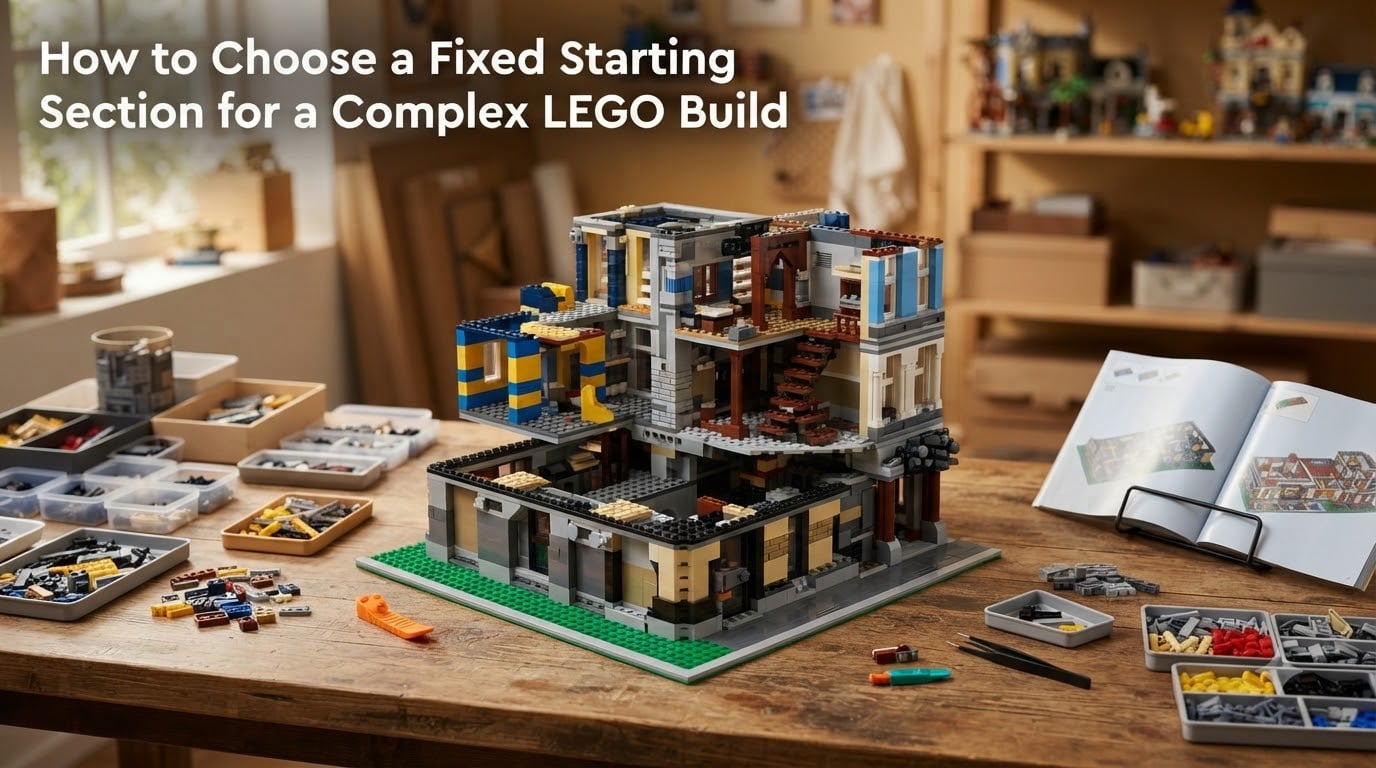How to Choose a Fixed Starting Section for a Complex LEGO Build