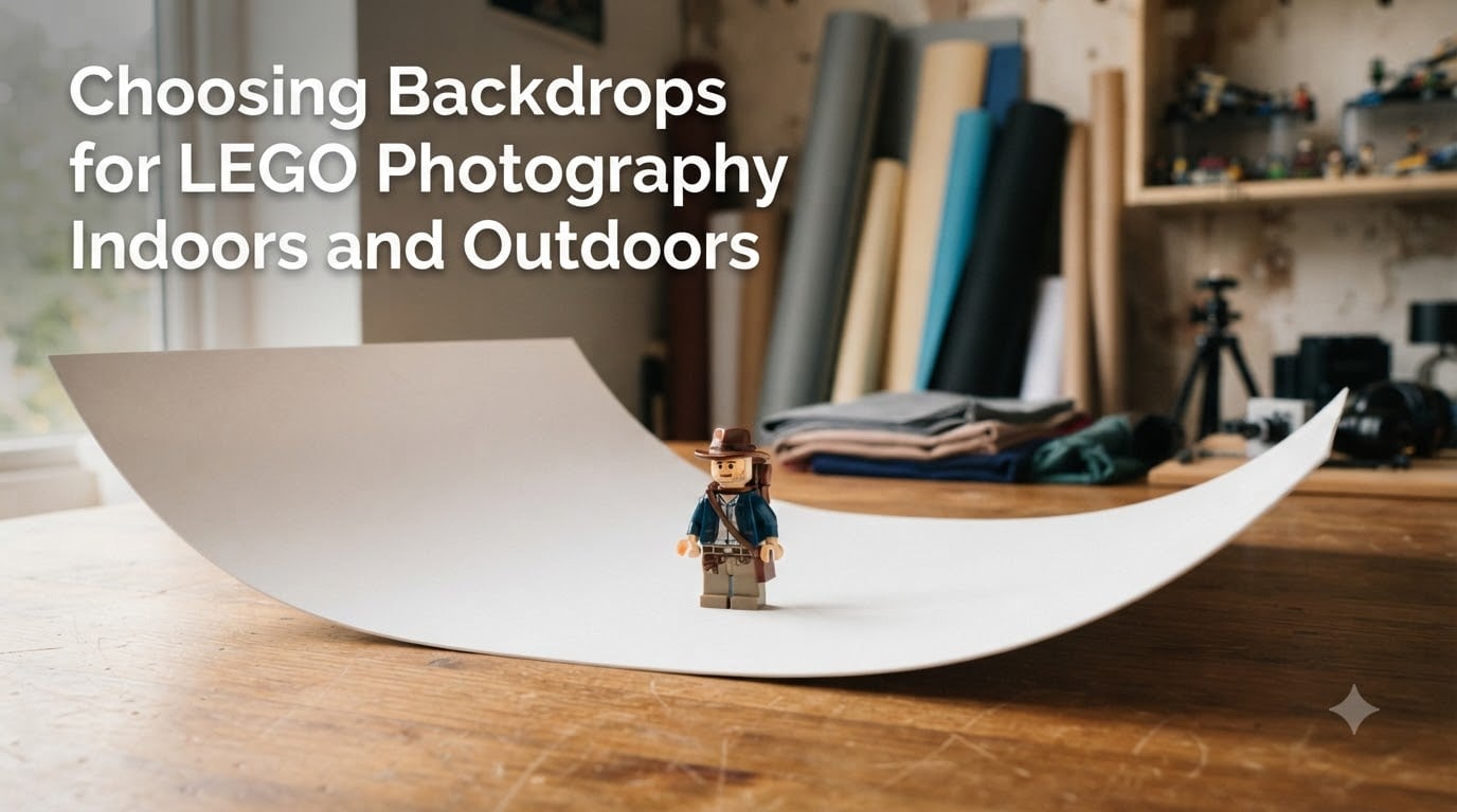 Choosing Backdrops for LEGO Photography Indoors and Outdoors