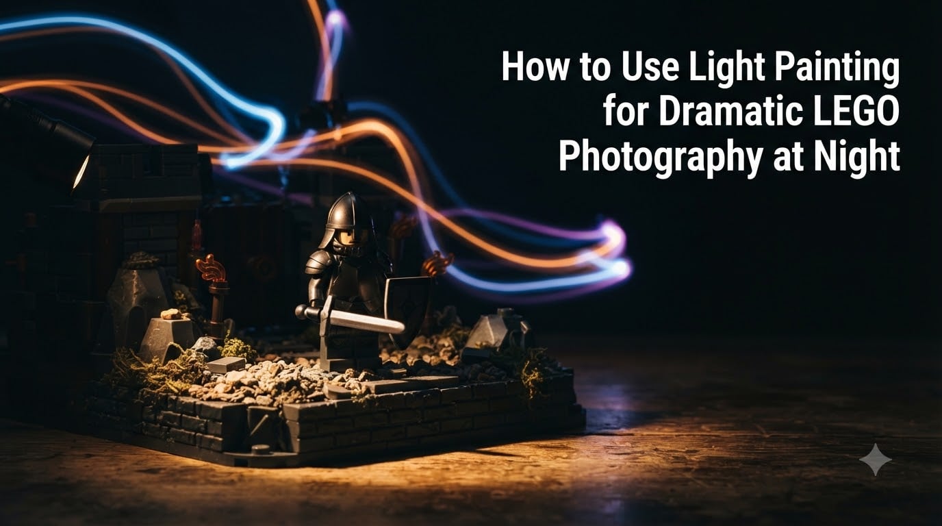 How to Use Light Painting for Dramatic LEGO Photography at Night