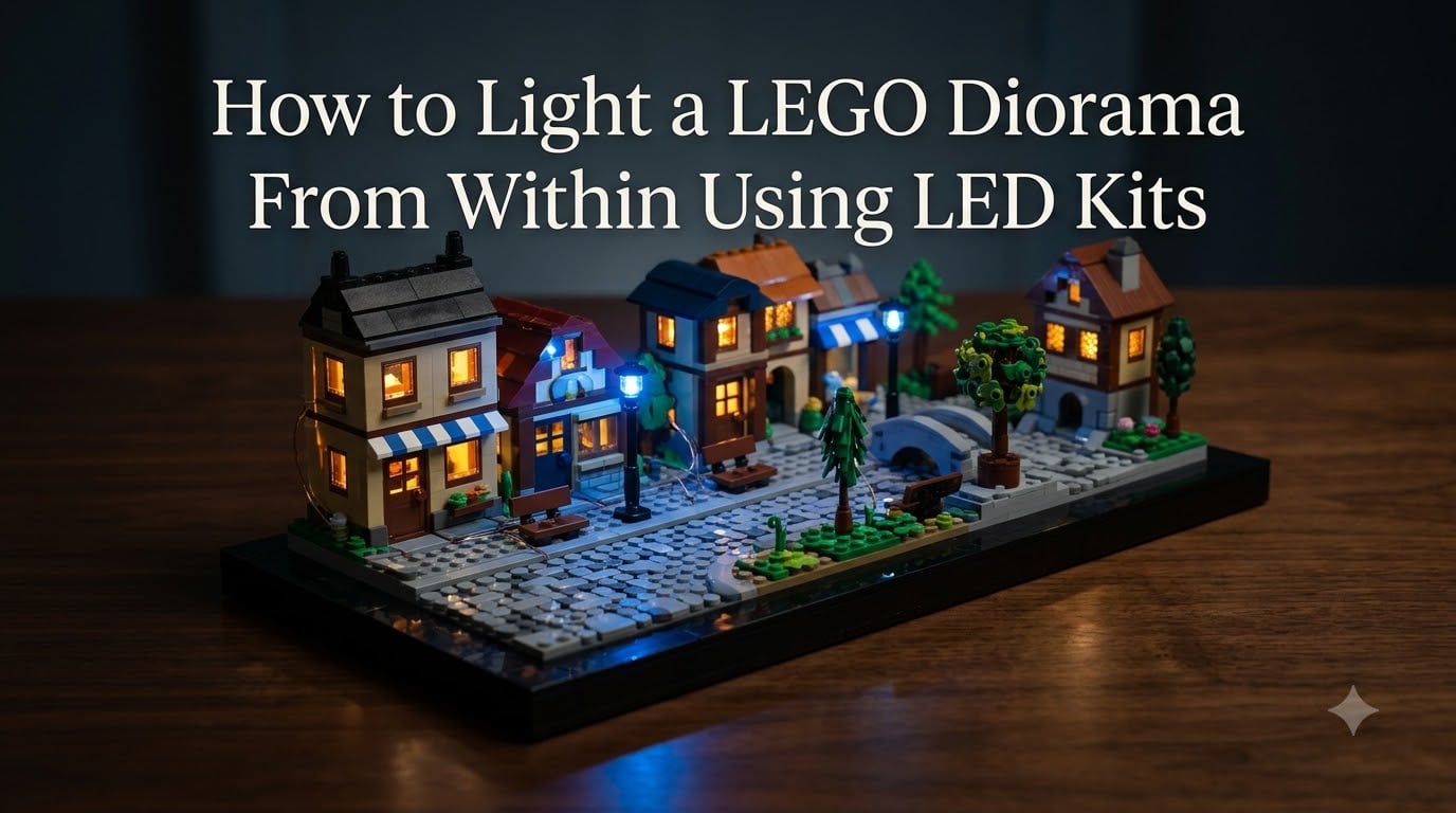 How to Light a LEGO Diorama From Within Using LED Kits
