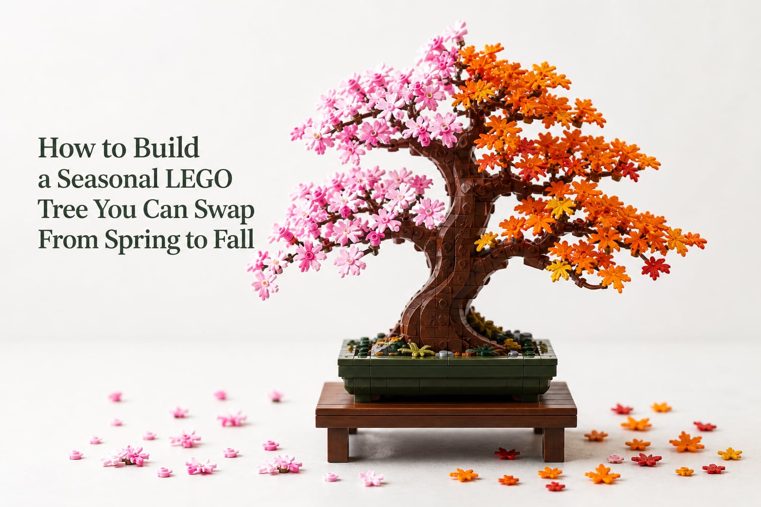 How to Build a Seasonal LEGO Tree You Can Swap From Spring to Fall