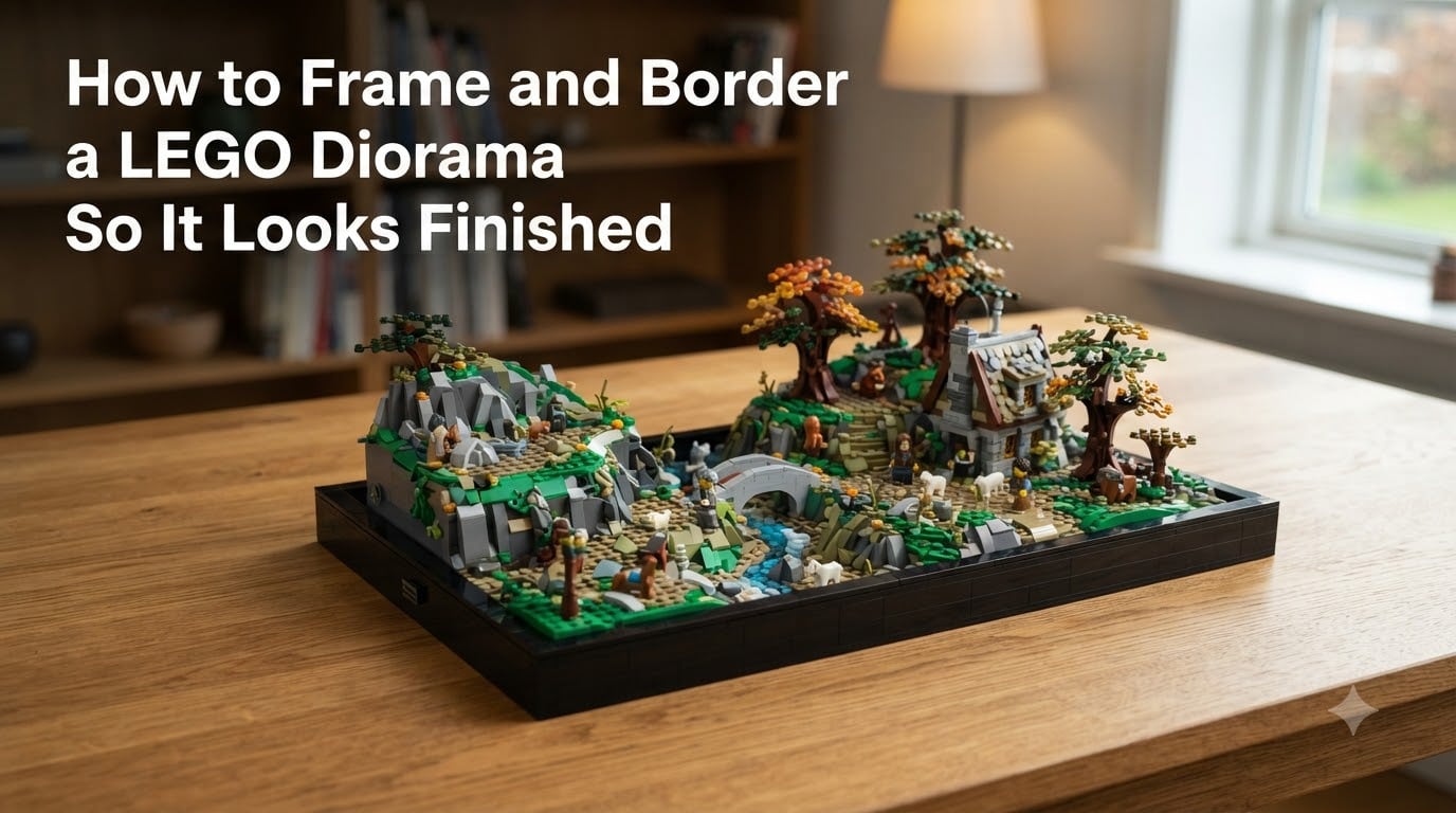 How to Frame and Border a LEGO Diorama So It Looks Finished