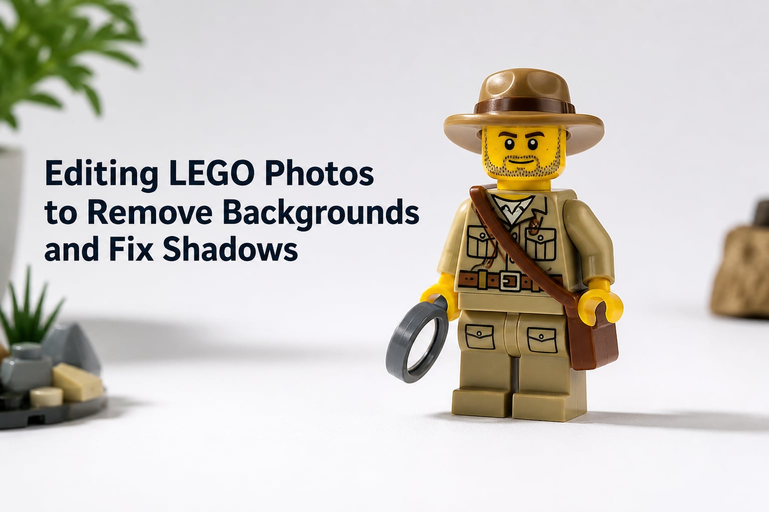 Editing LEGO Photos to Remove Backgrounds and Fix Shadows