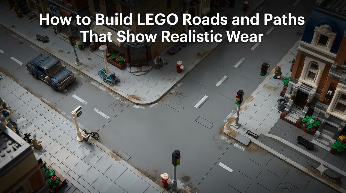 How to Build LEGO Roads and Paths That Show Realistic Wear