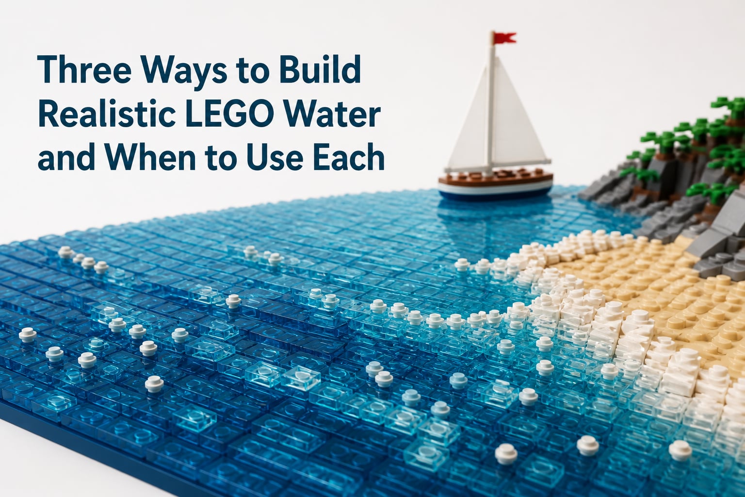 Three Ways to Build Realistic LEGO Water and When to Use Each