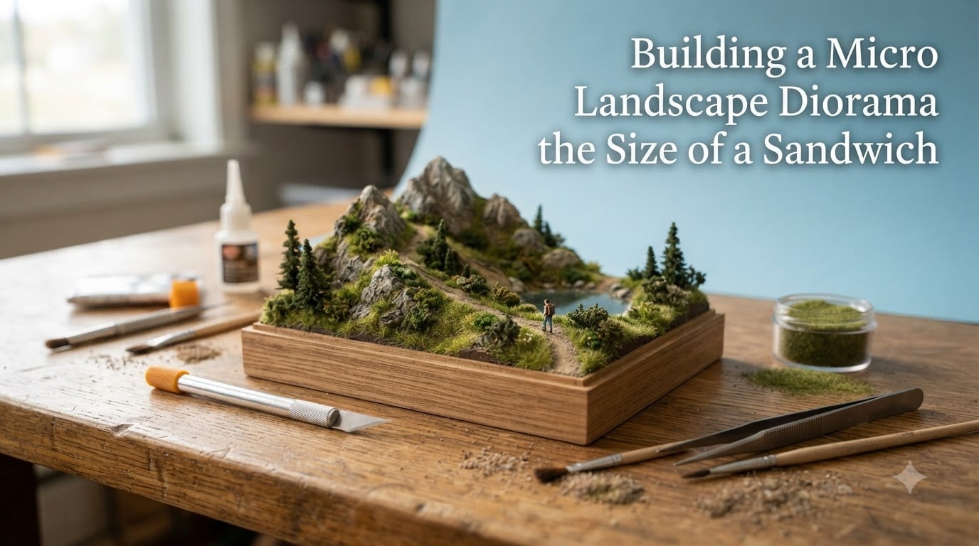 Building a Micro Landscape Diorama the Size of a Sandwich