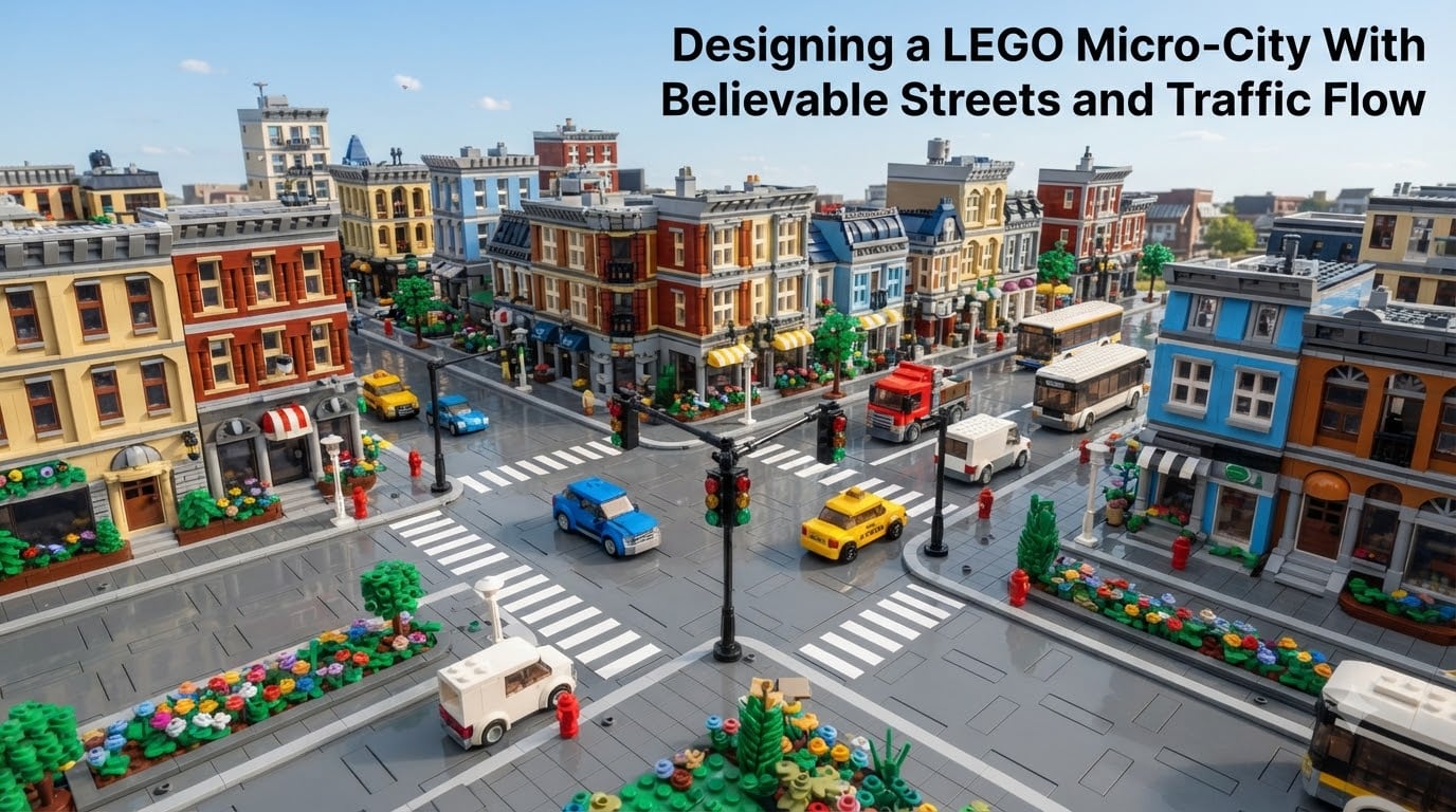 Designing a LEGO Micro-City With Believable Streets and Traffic Flow