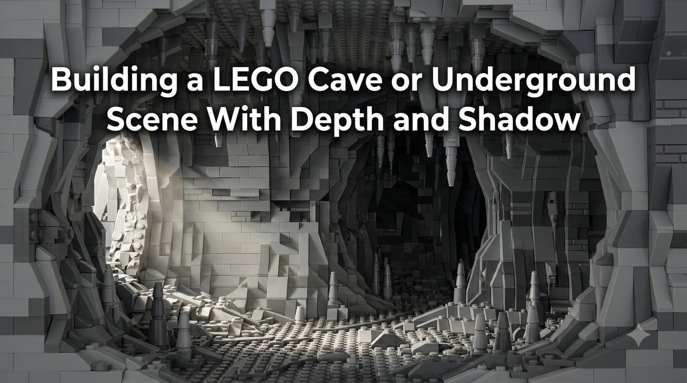 Building a LEGO Cave or Underground Scene With Depth and Shadow