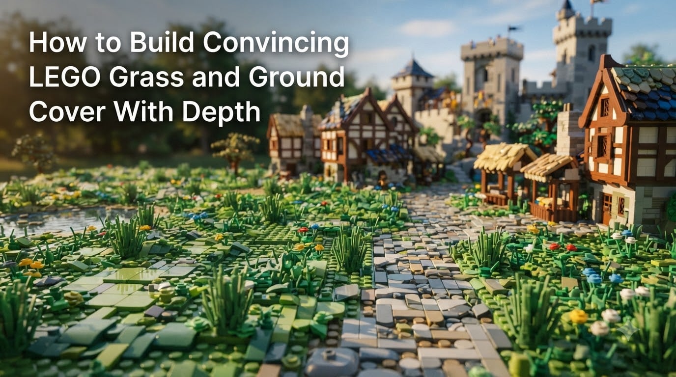 How to Build Convincing LEGO Grass and Ground Cover With Depth
