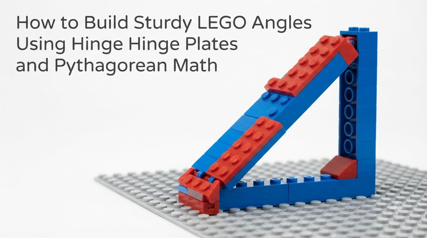 How to Build Sturdy LEGO Angles Using Hinge Plates and Pythagorean Math