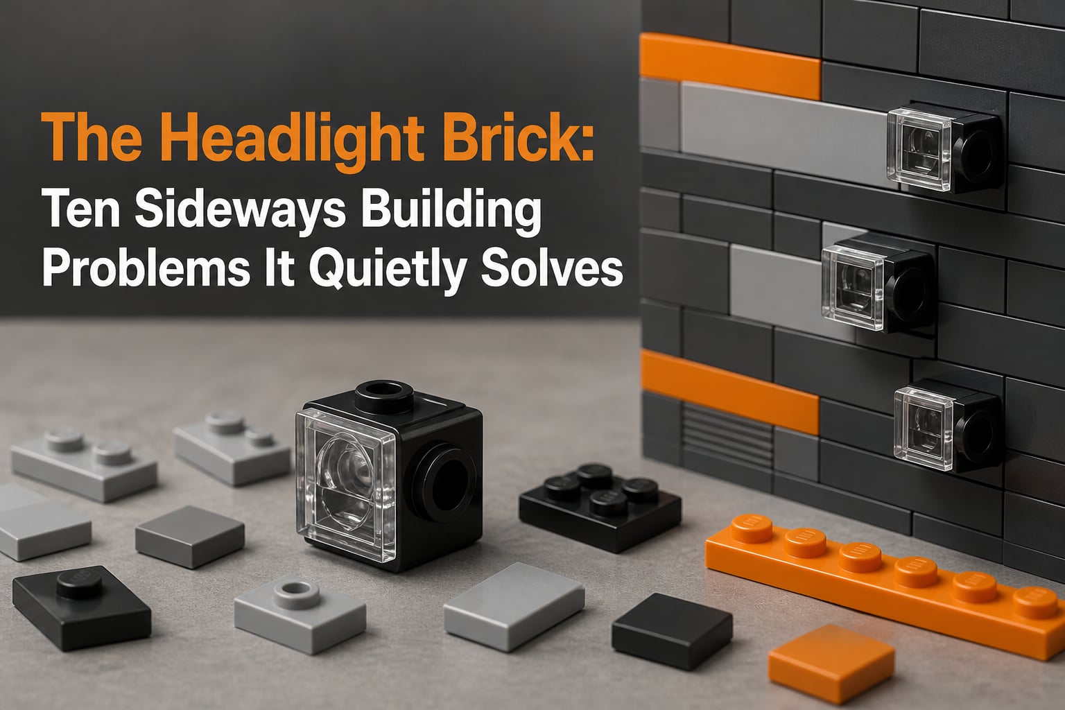 The Headlight Brick: Ten Sideways Building Problems It Quietly Solves