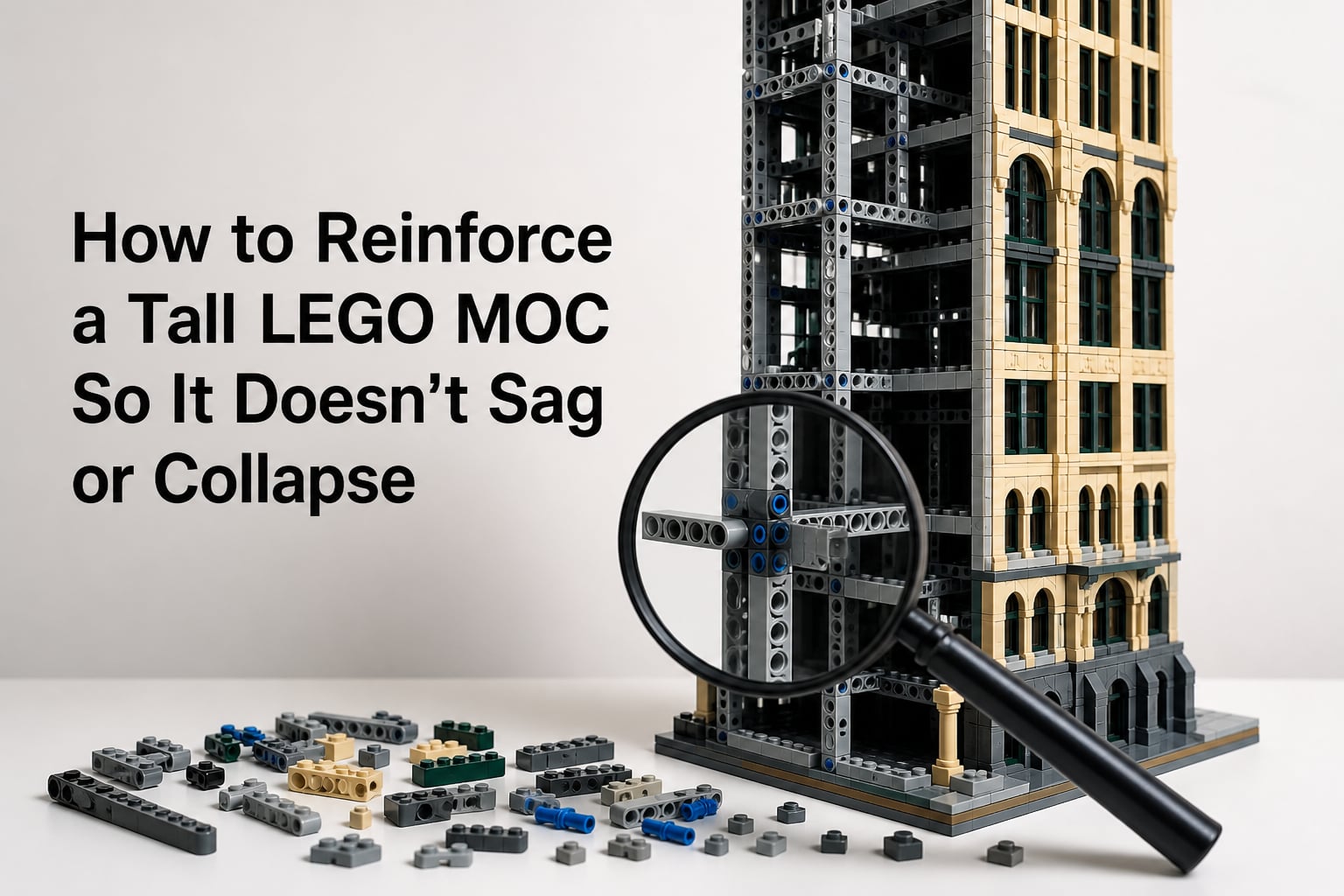How to Reinforce a Tall LEGO MOC So It Doesn't Sag or Collapse