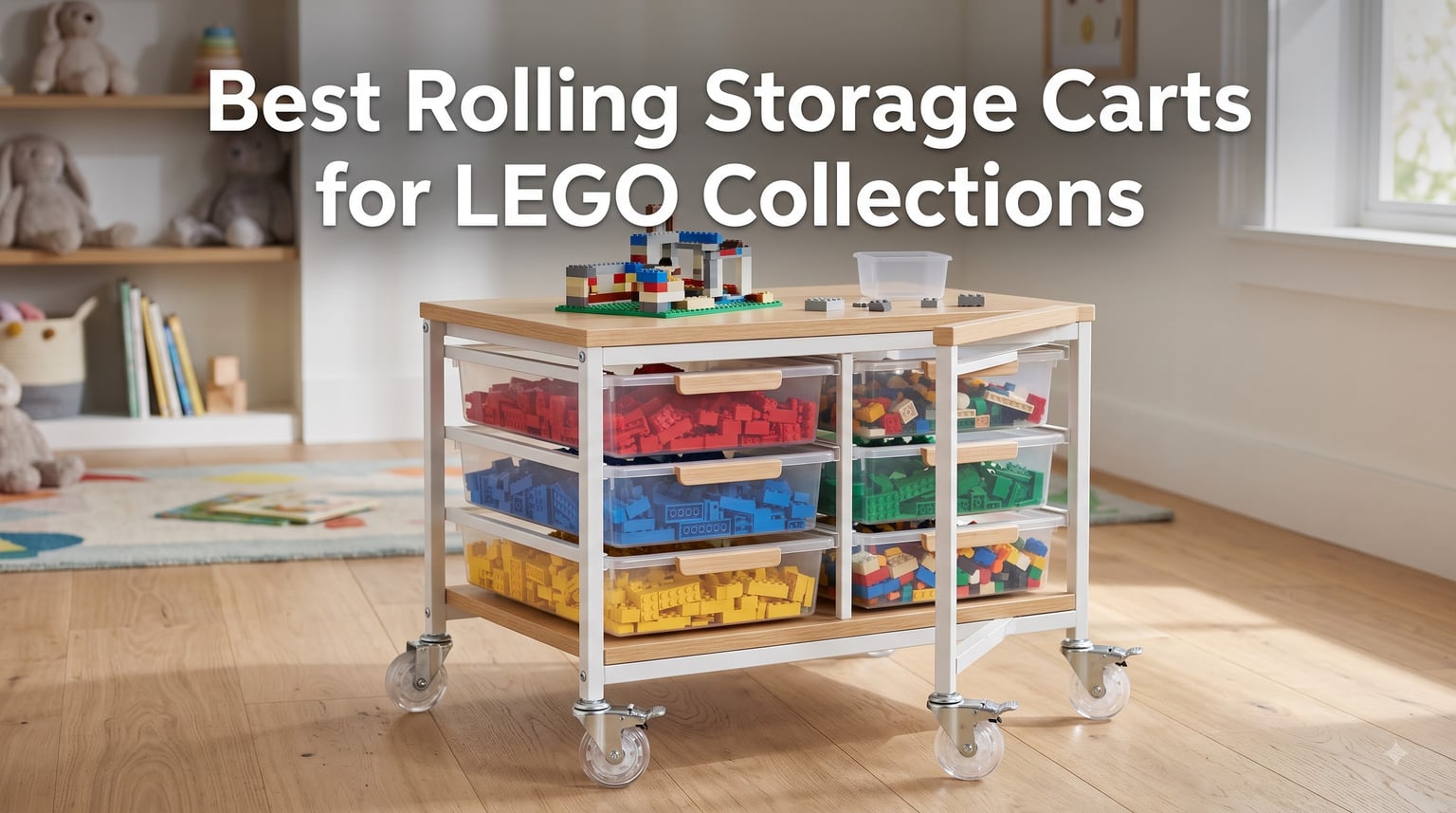 Best Rolling Storage Carts for LEGO Collections