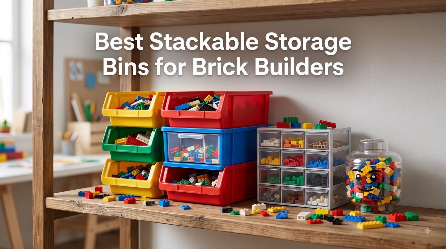 Best Stackable Storage Bins for Brick Builders