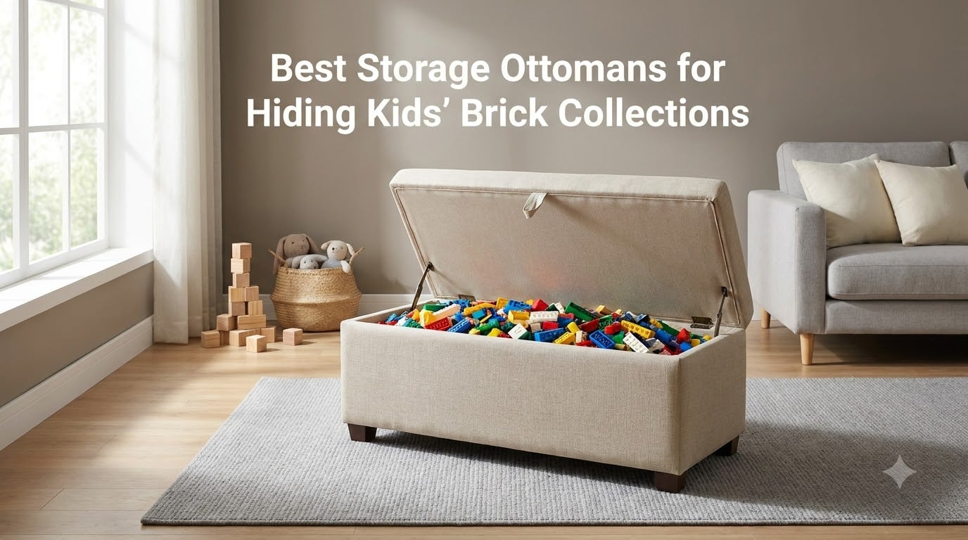 Best Storage Ottomans for Hiding Kids' Brick Collections