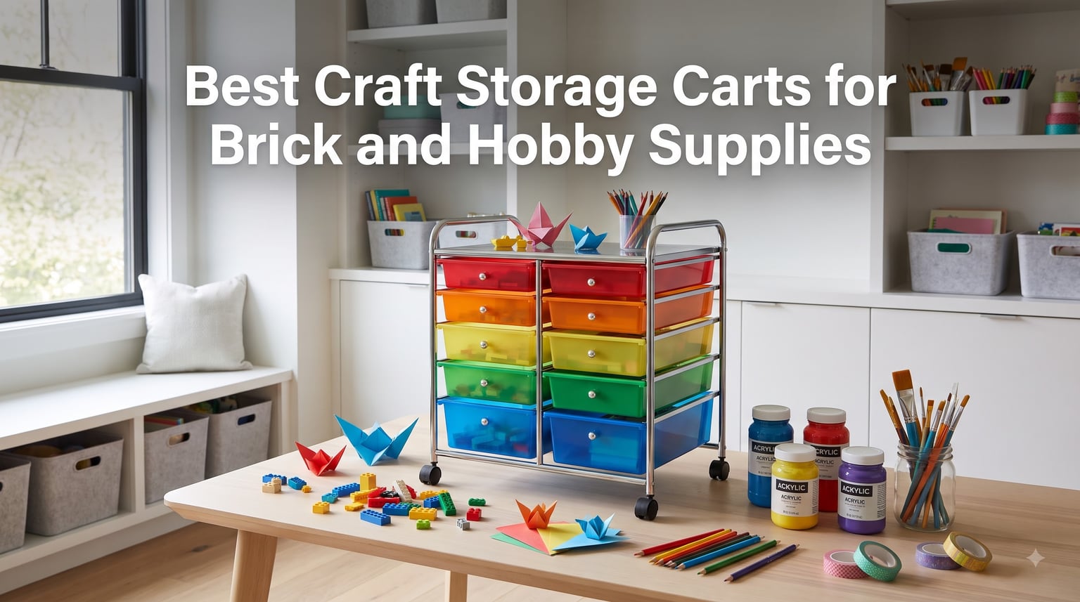 Best Craft Storage Carts for Brick and Hobby Supplies