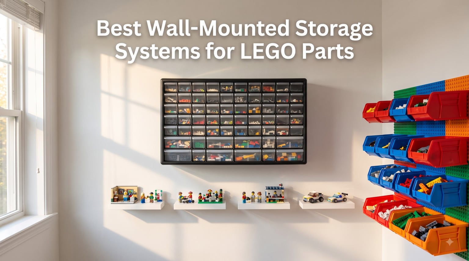 Best Wall-Mounted Storage Systems for LEGO Parts