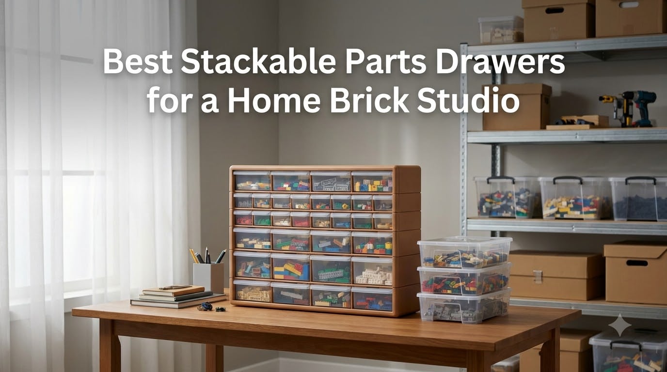 Best Stackable Parts Drawers for a Home Brick Studio