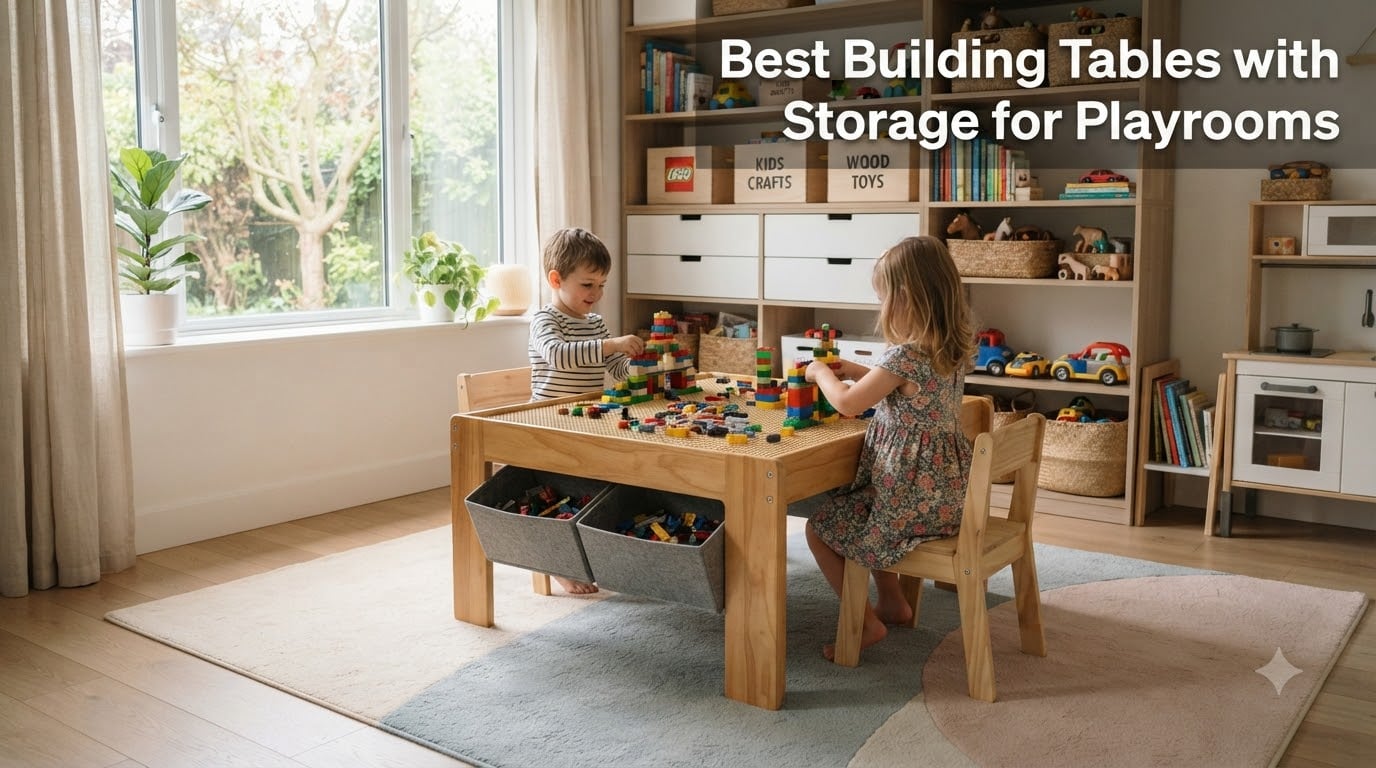 Best Building Tables with Storage for Playrooms