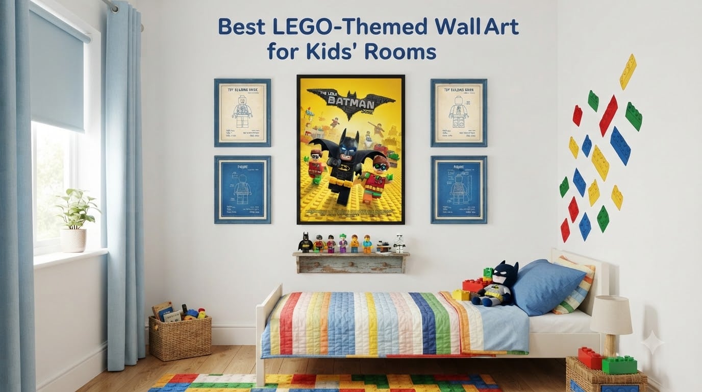 Best LEGO-Themed Wall Art for Kids' Rooms
