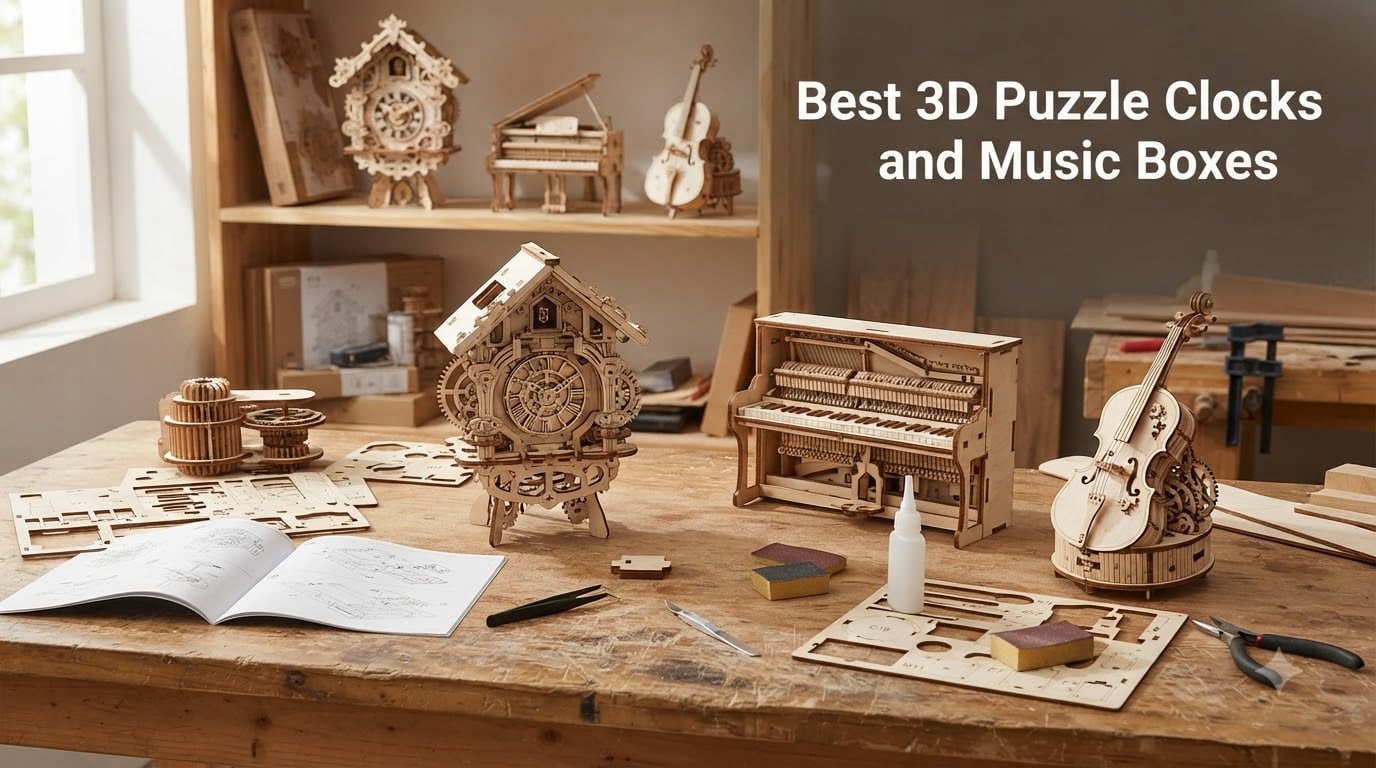 Best 3D Puzzle Clocks and Music Boxes