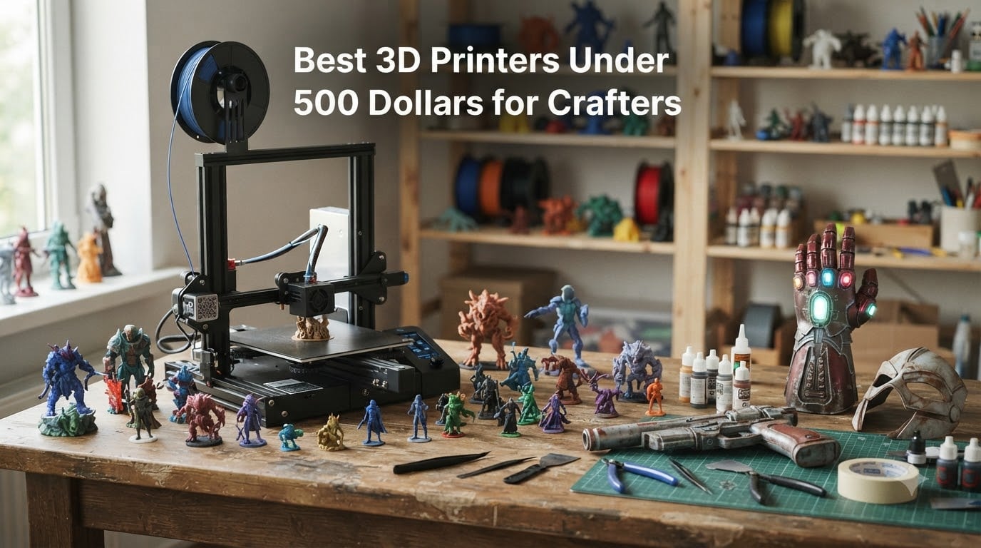 Best 3D Printers Under 500 Dollars for Crafters