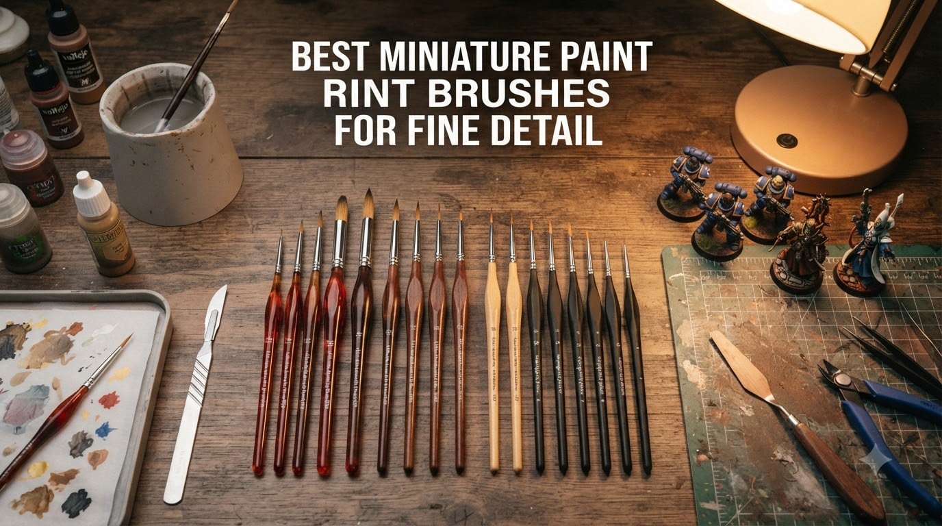 Best Miniature Paint Brushes for Fine Detail