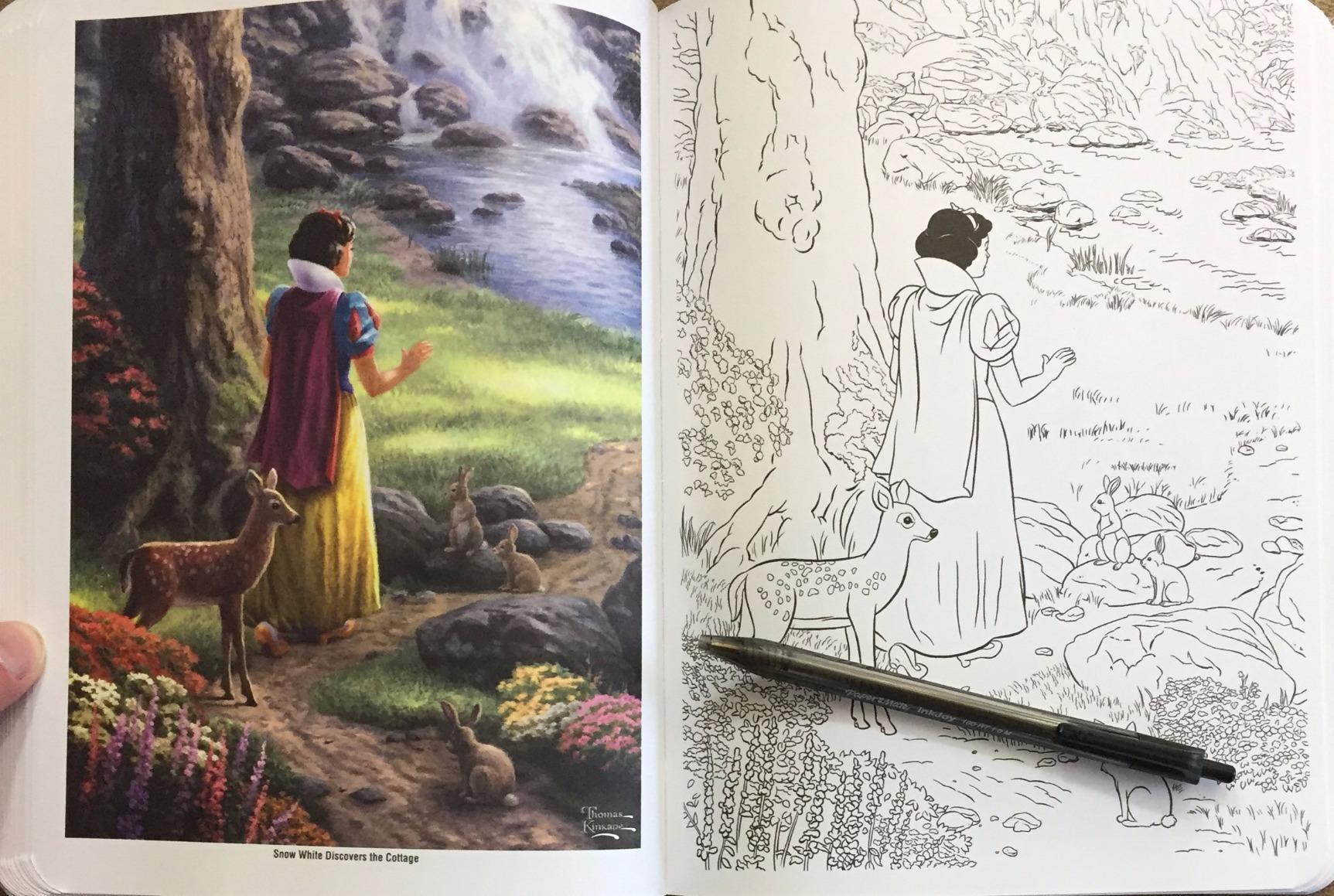 Disney Dreams Collection Thomas Kinkade Studios Coloring Book customer photo 2