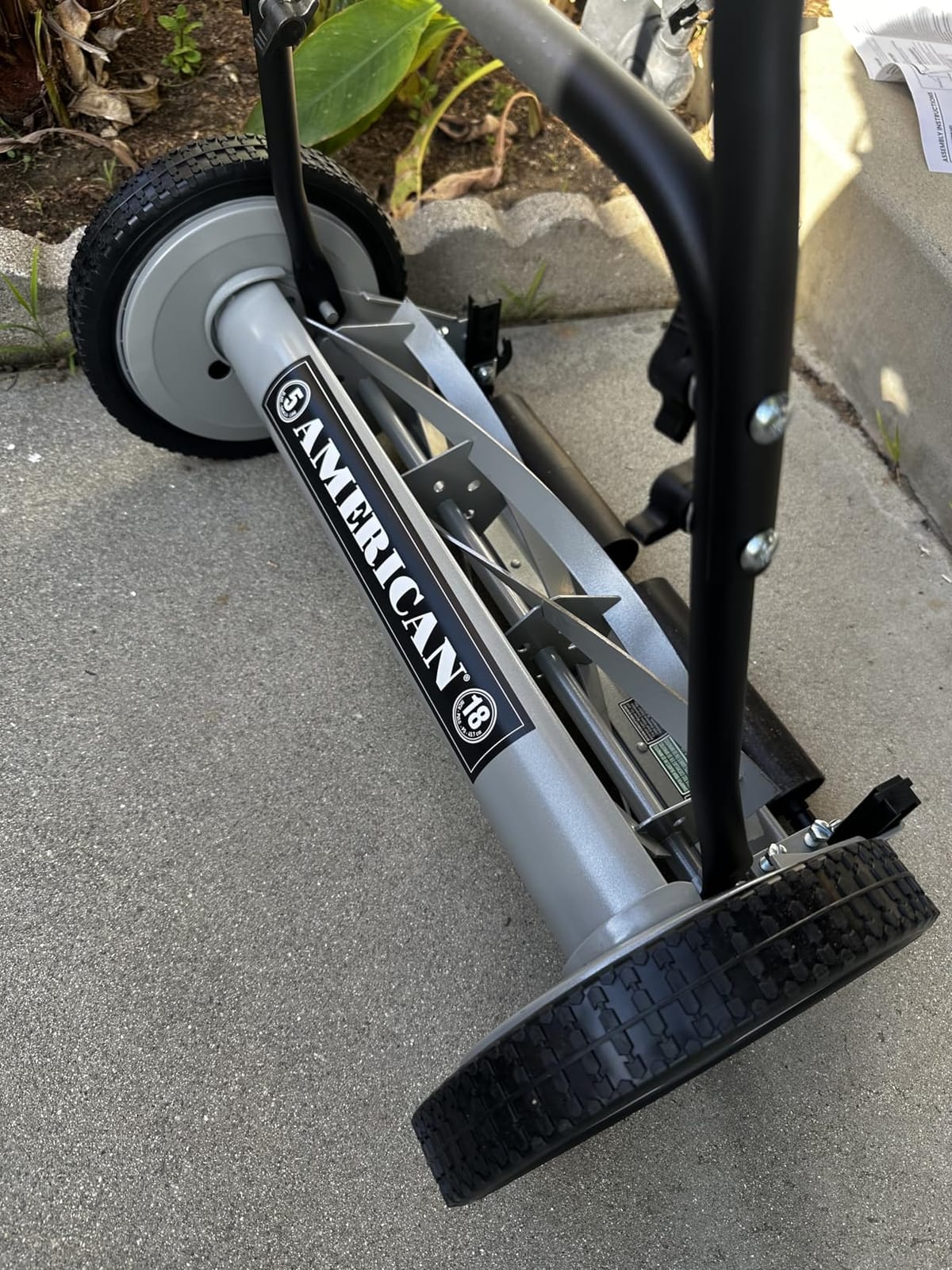 American Lawn Mower 1815-18 18-Inch 5-Blade Push Reel Lawn Mower, Black customer photo 1