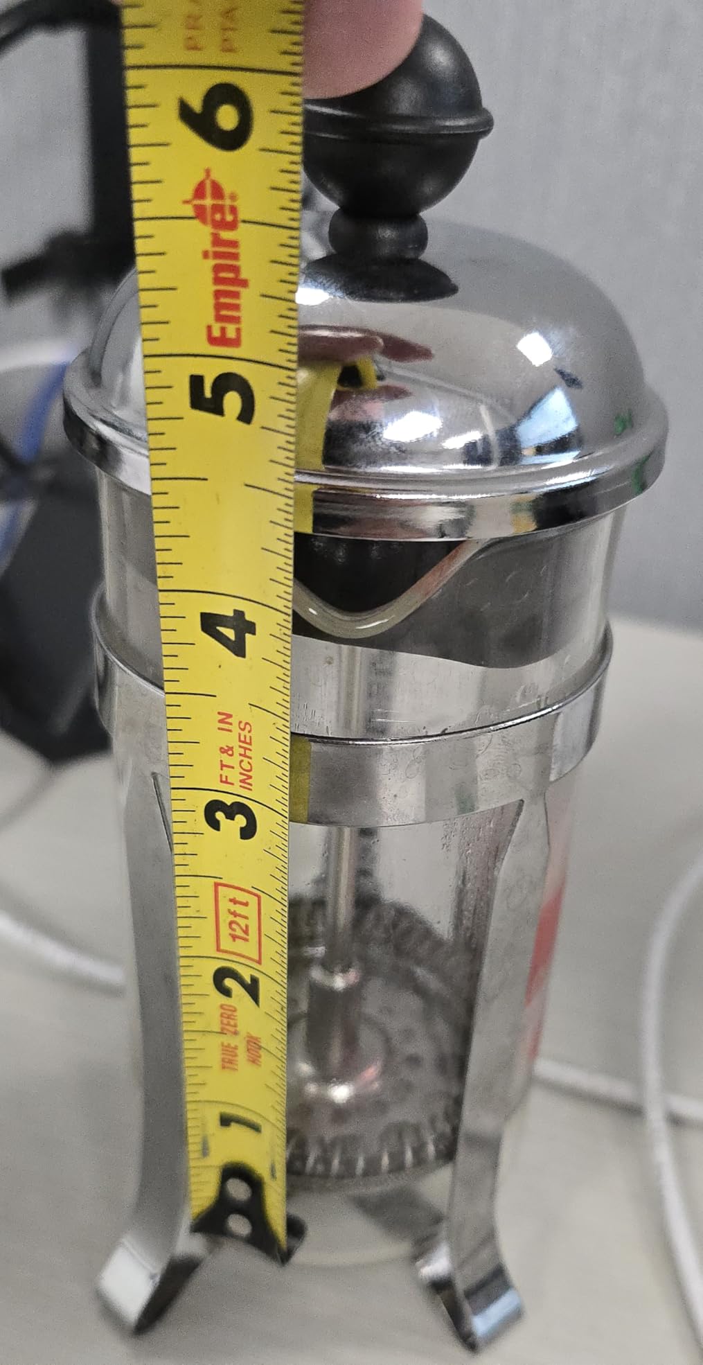 Bodum 34oz Chambord French Press Coffee Maker, High-Heat Borosilicate Glass, Polished Stainless Steel – Made in Portugal customer photo 2