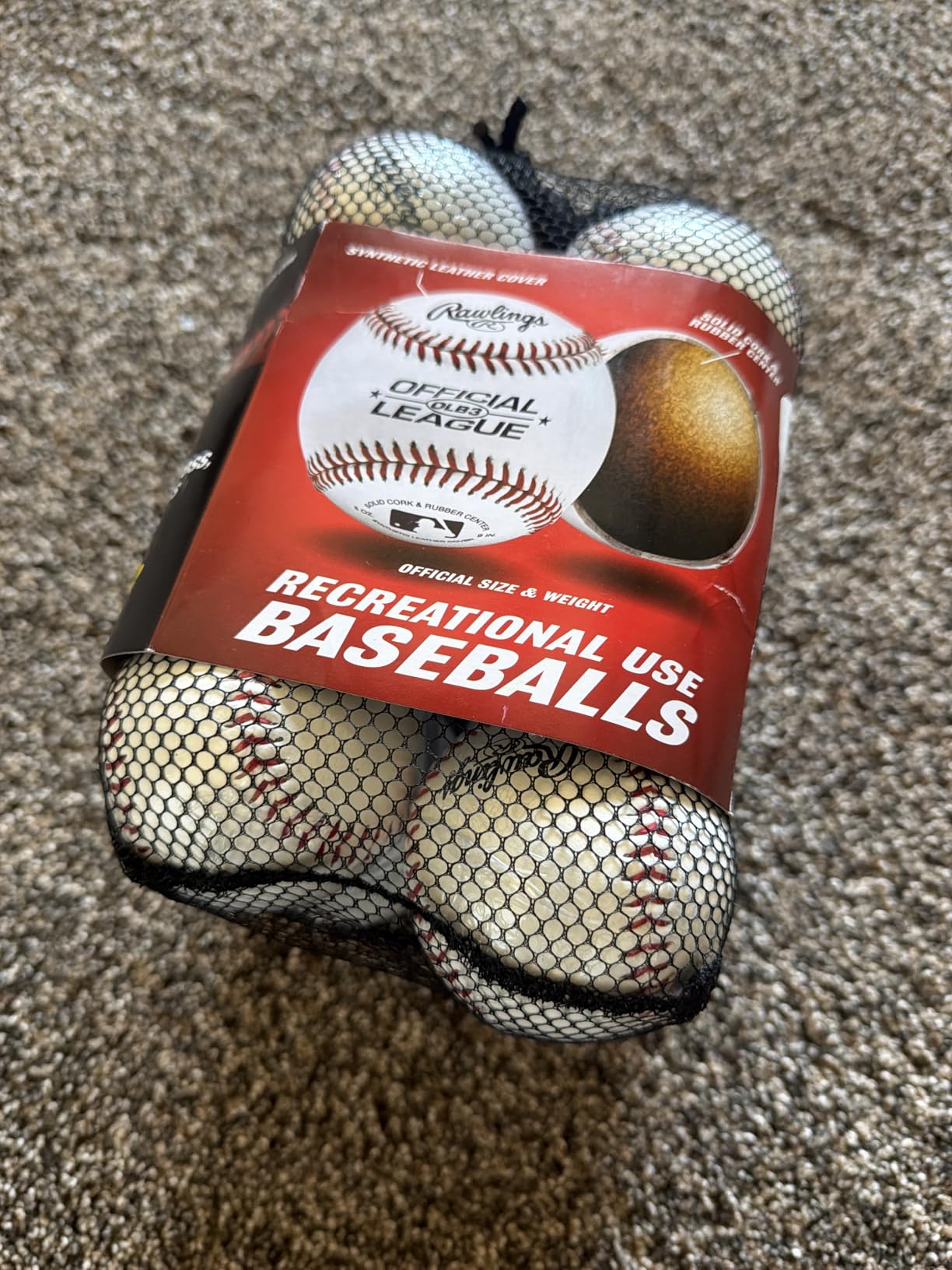 Rawlings | Official League Recreational Use Practice Baseballs | Youth | Bag of 12 | OLB3BAG12 | 12 Count customer photo 2