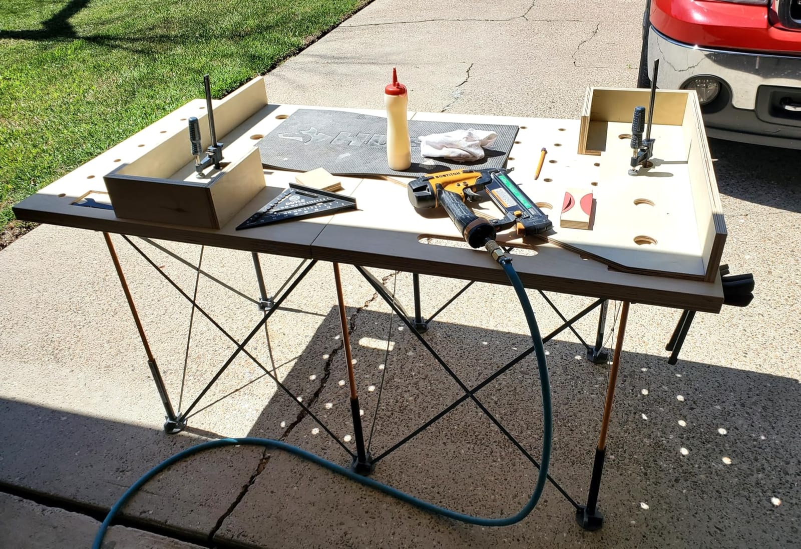 BORA Centipede Folding Work Table 2x4 ft Portable Workbench for Garage customer photo 1