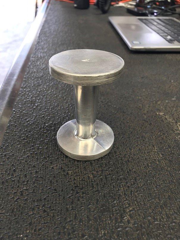 RSVP International Espresso Coffee Kitchen Tool Home and Commercial Use, Dual Sided Tamper, Aluminum Alloy customer photo 1
