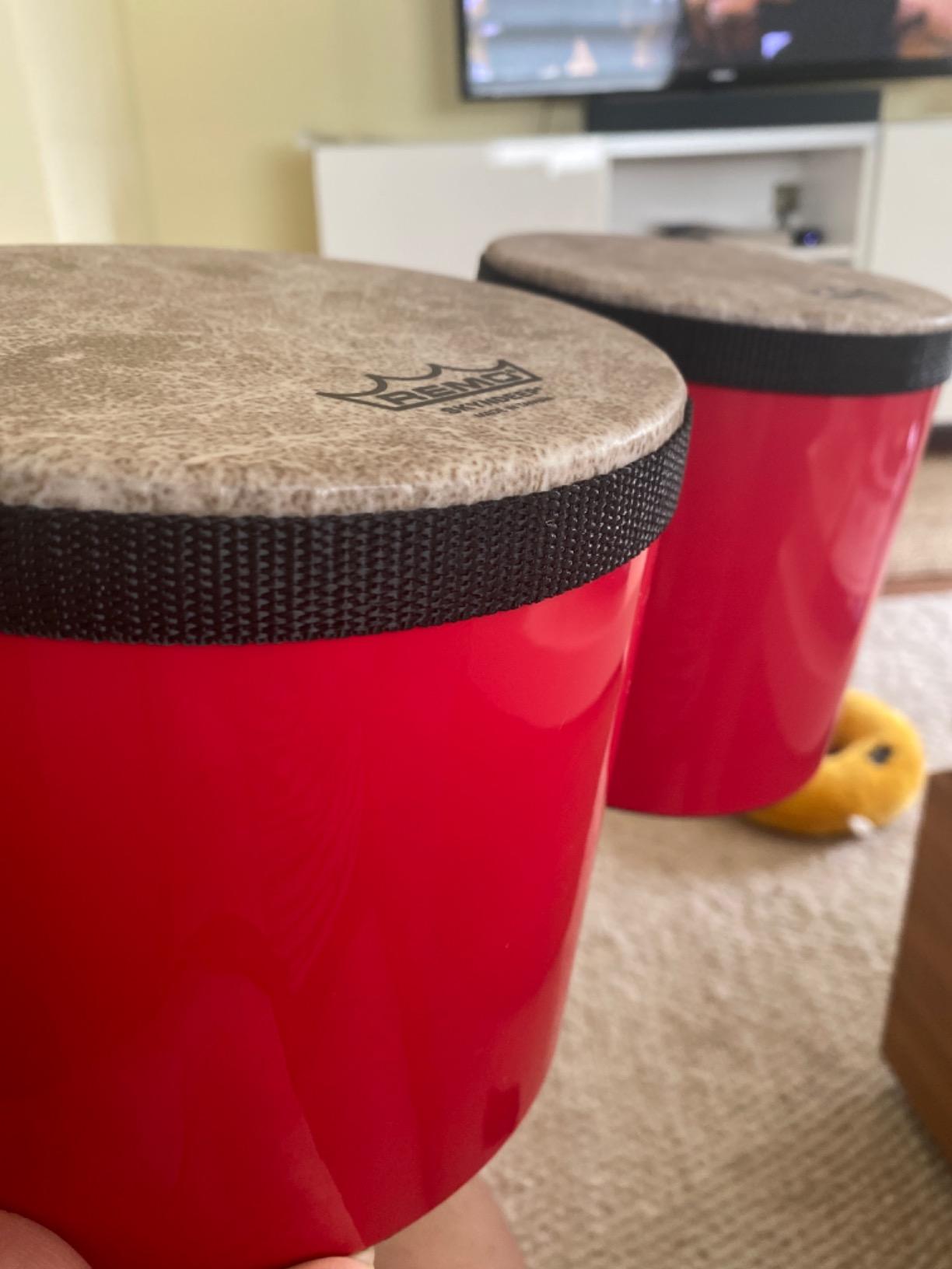 Remo BG-5300-52 Festival Bongo Drum - Red, 6