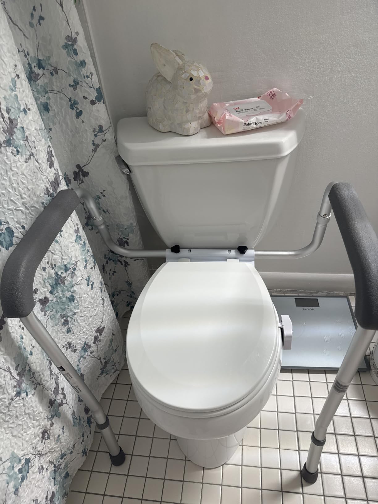 Medline Toilet Handle Safety Rail, Grab Bar for Bathroom, 26