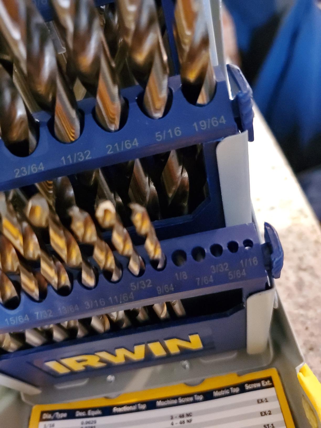IRWIN Drill Bit Set, M35 Cobalt Alloy Steel Steel, 29-Piece (3018002) customer photo 2