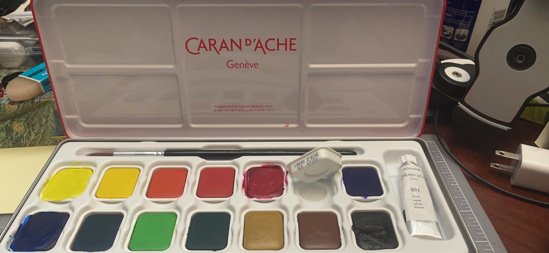 Caran d'Ache Gouache Studio 15 Assorted Colors Set in Metal Tin customer photo 1