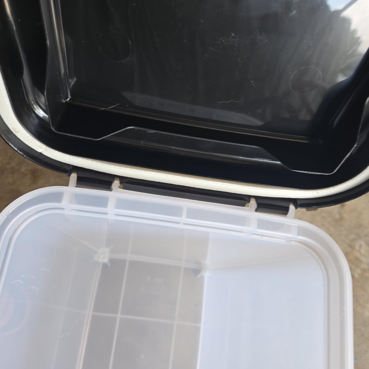 IRIS USA Dog Food Storage Container, Up to 30 lbs, Navy, Made in USA customer photo 2