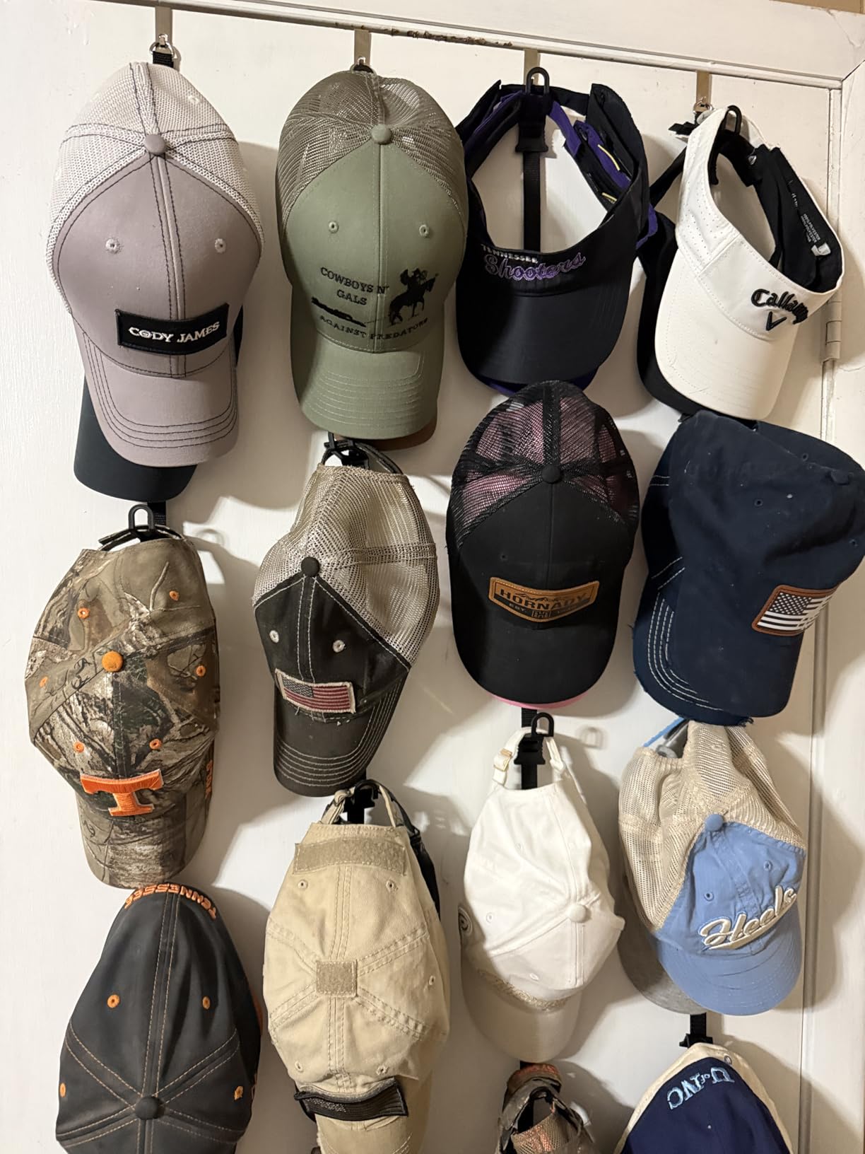 Perfect Curve CapRack Over-The-Door Hat Organizer for Baseball Caps, 2 Straps, Holds 18-36 Caps customer photo 2