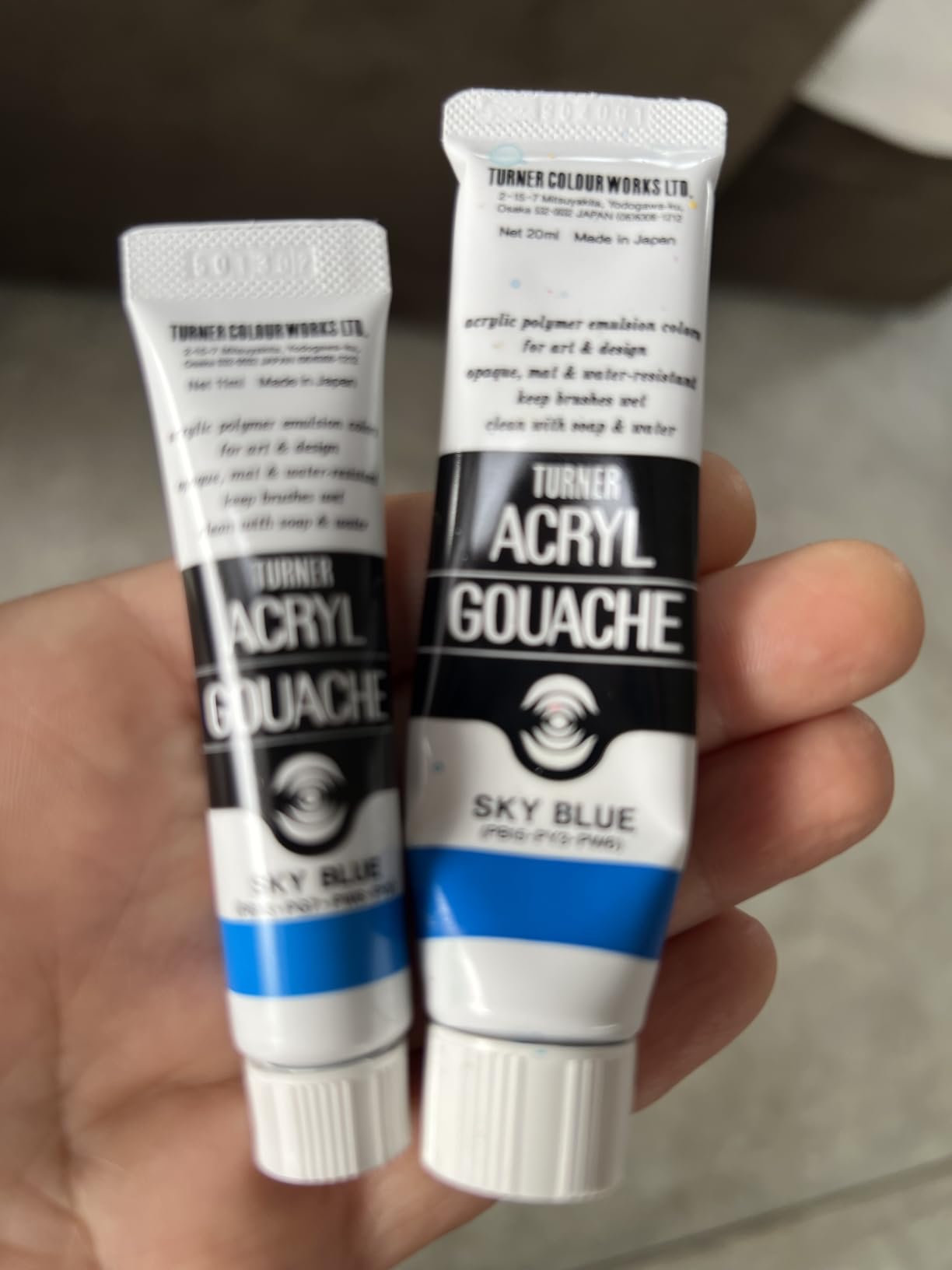 Turner acrylic gouache 24 colors set school (japan import) by Turner color customer photo 2