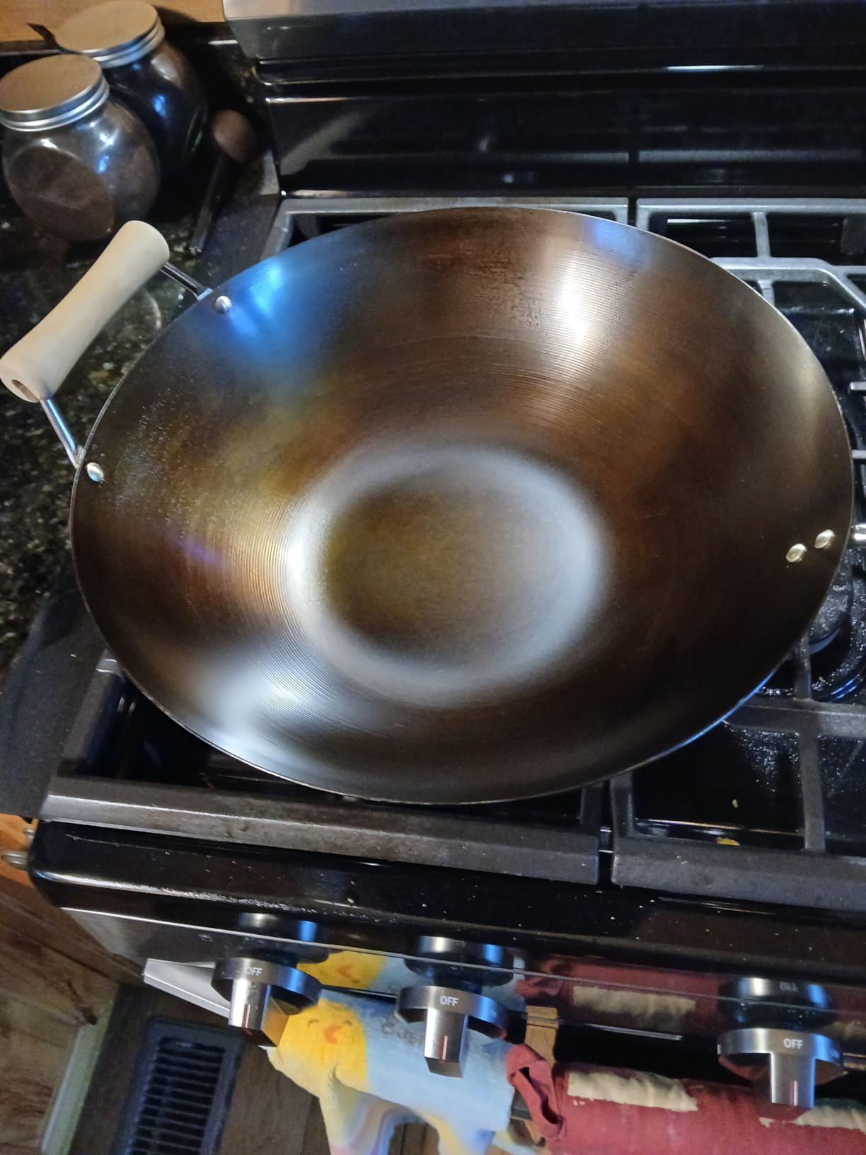 JOYCE CHEN Classic Series 14-Inch Carbon Steel Wok with Birch Handles customer photo 2