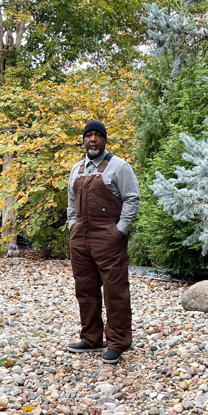 Berne Men's Heartland Insulated Washed Duck Bib Overall customer photo 2