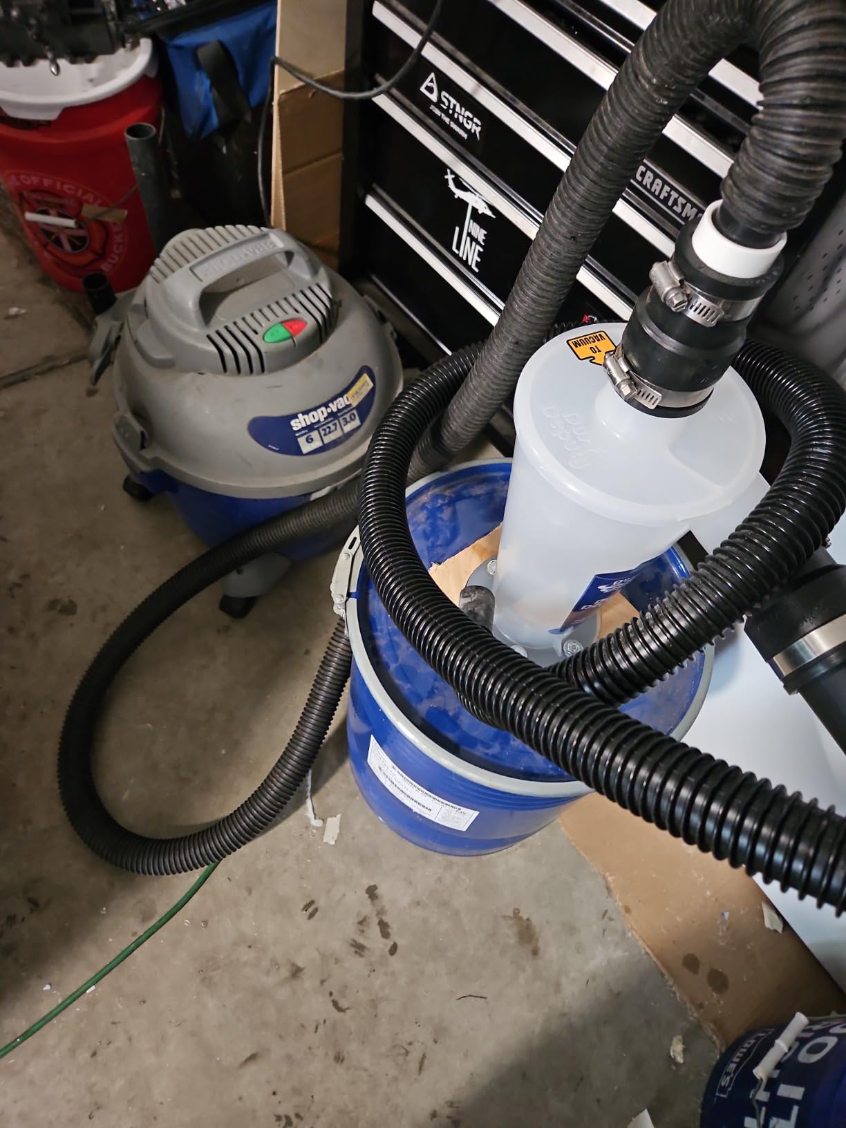 Oneida Air Systems Dust Deputy DIY Anti-Static Retrofit Cyclone Separator for Wet/Dry Shop Vacuums (DD DIY) customer photo 2
