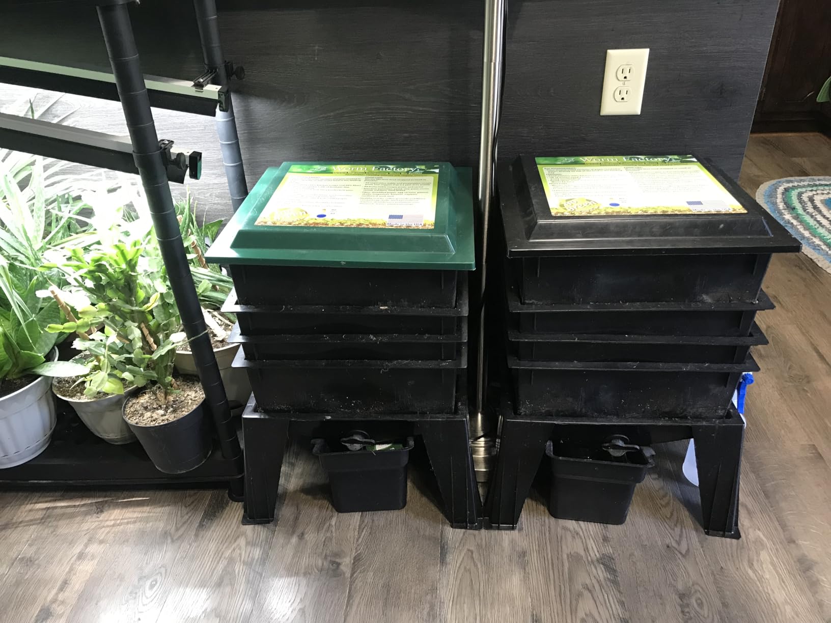 Worm Factory® 360 Black US Made Composting System for Recycling Food Waste at Home – 4 Trays for Efficient Vermicomposting – Durable, Space-Efficient Design, Easy to Assemble, No Odor customer photo 1