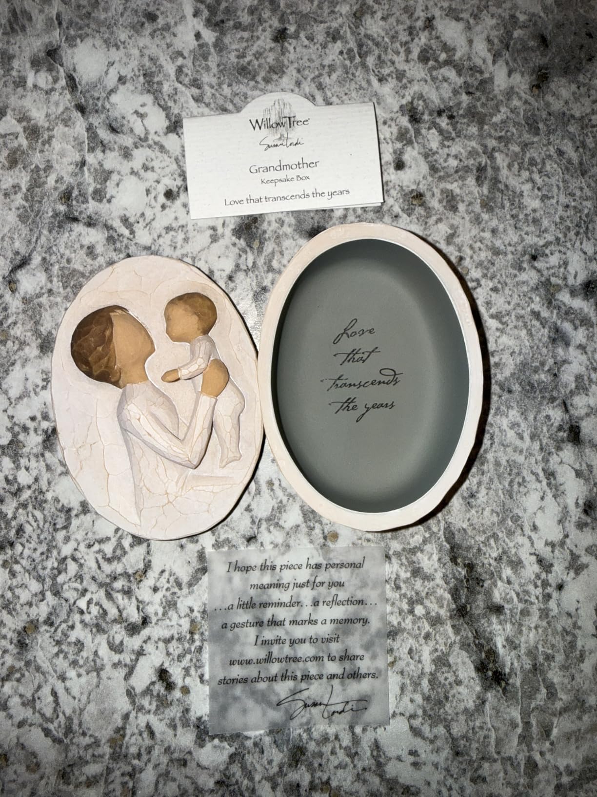 Willow Tree Grandmother Keepsake Box, Sculpted Hand-Painted Bas-Relief Box customer photo 2