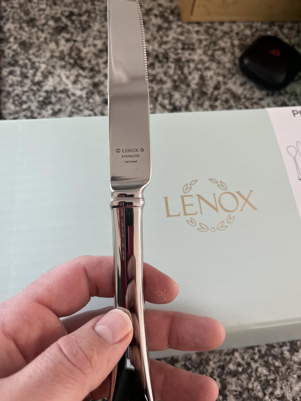 Lenox Portola 65-Piece 18/10 Silverware Set for 12, Flatware customer photo 2