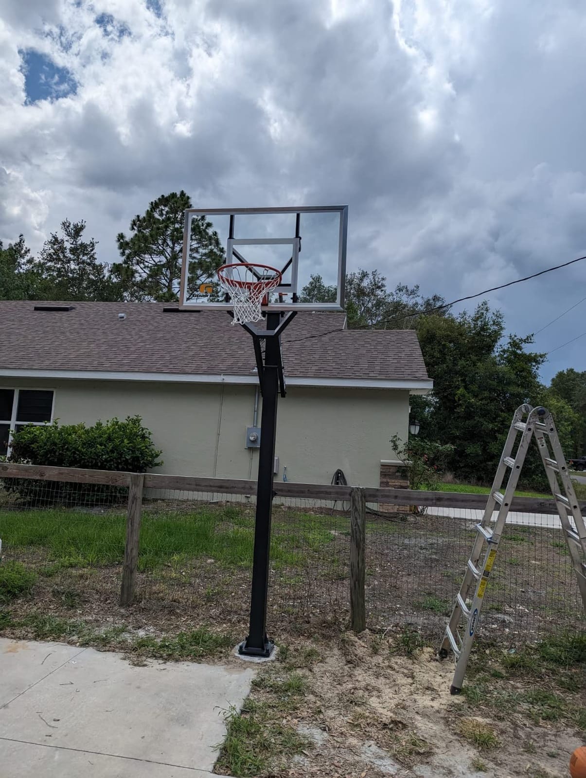Goalrilla GS54 In Ground Basketball Hoop with Adjustable Height Backboard and Pro-Style, Breakaway Rim customer photo 2