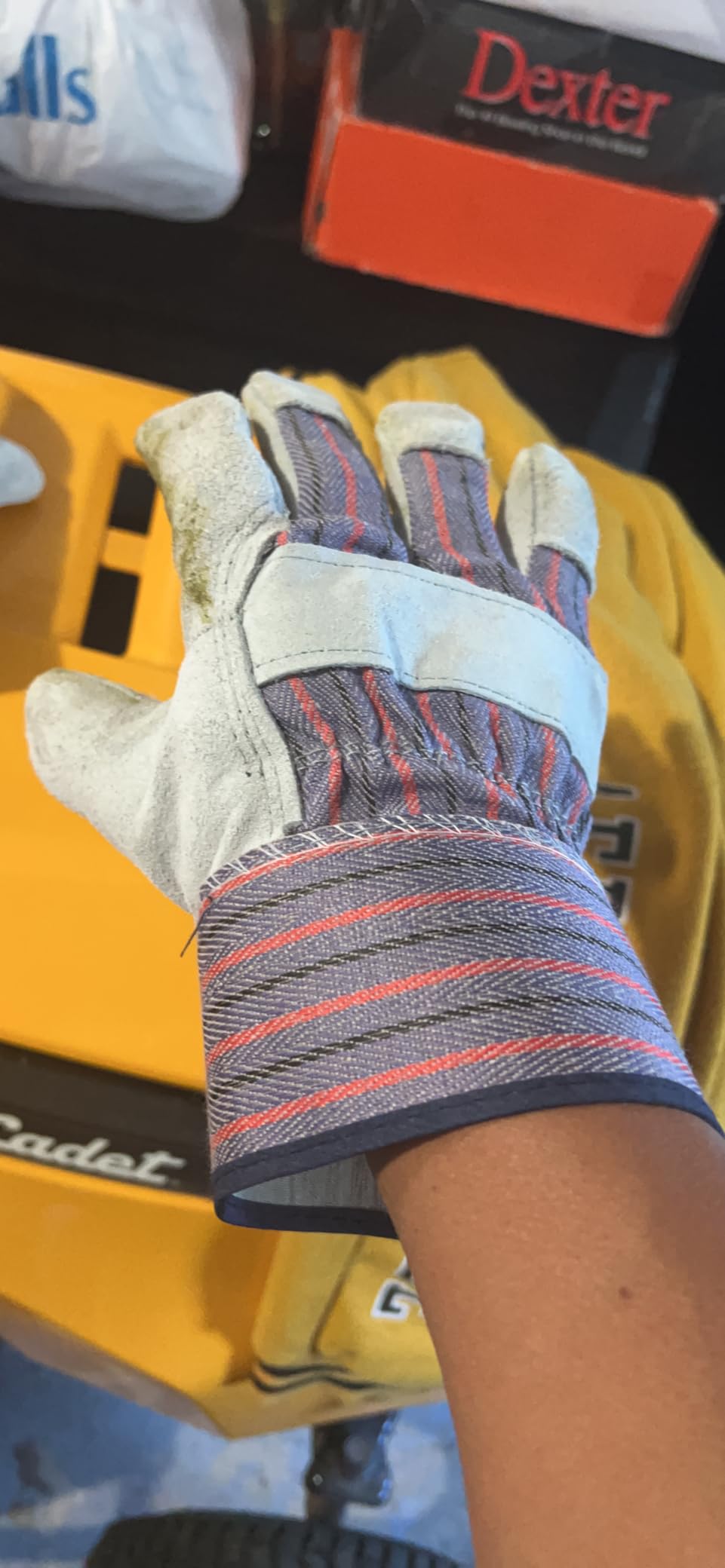G & F Products Leather Work Gloves for Construction, Gardening and General Work customer photo 1