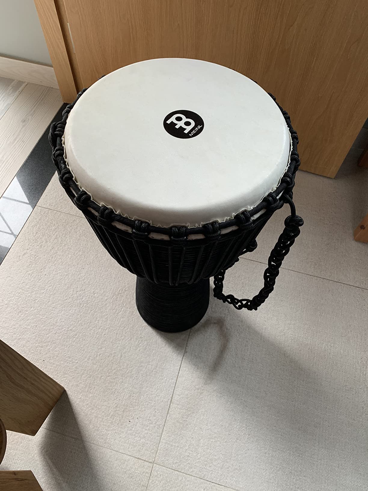 Meinl Percussion Djembe with Mahogany Wood - NOT Made in CHINA - 10-Inch Medium Size Rope Tuned Natural Head, 2-Year Warranty customer photo 2